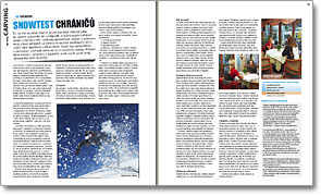 SNOW 33 – carving – test chráničů úvod