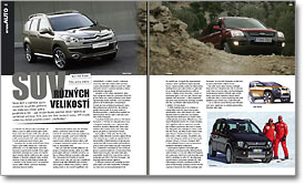 SNOW 31 – Auta SUV různých velikostí