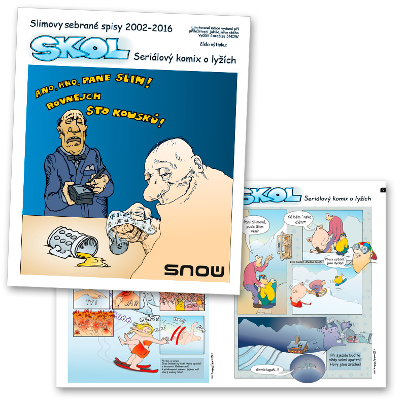 detail produktu - SKOL: seriálový komix o lyžích - 100 příběhů Slima